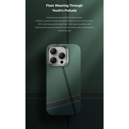  iPhone 16 Pro Benks PassionGreen Kevlar 600D tok - 7