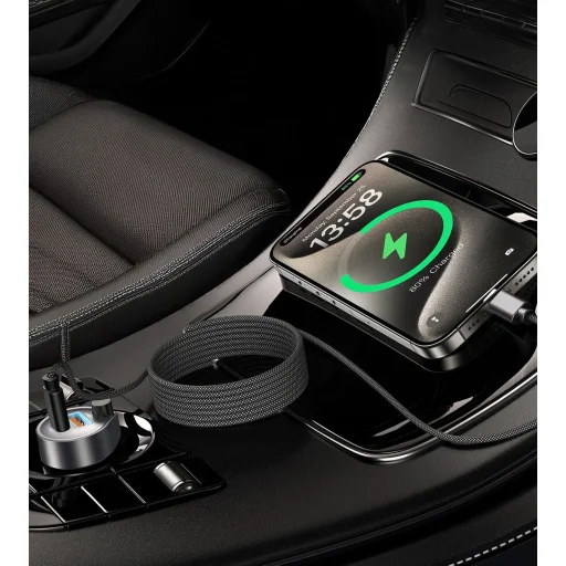 Choetech XCC-1054 240W Kábel Power Delivery 3.1 USB-C Mágneses 1.2m - Fekete - 6