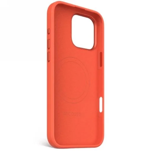 Decoded AntiMicrobial Silicone Stacks hátlap Mágneses töltéssel iPhone 16 Pro Max tok - Narancs - 3