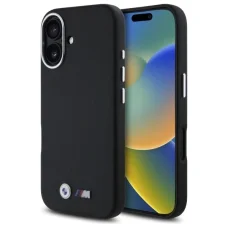  iPhone 16 Fekete BMW M Smooth Full Wrapped Metal MagSafe tok