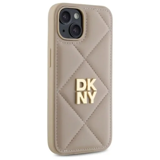 iPhone 14 Bézs DKNY Steppelt Stack Logo tok - 4
