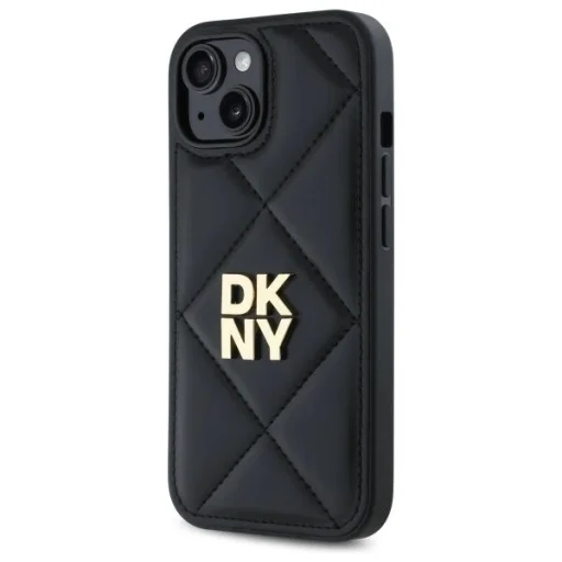  iPhone 14 Fekete DKNY Quilted Stack Logo tok - 2