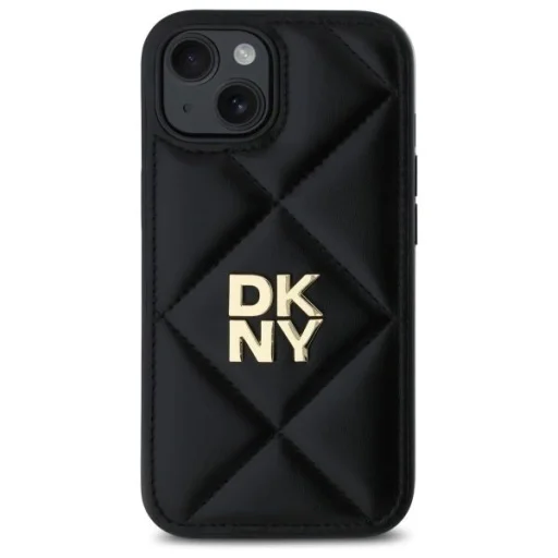  iPhone 14 Fekete DKNY Quilted Stack Logo tok - 3