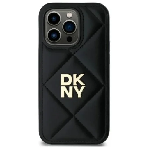  iPhone 14 Pro Max DKNY Quilted Stack Logo tok - Fekete - 3