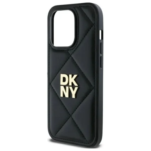  iPhone 14 Pro Max DKNY Quilted Stack Logo tok - Fekete - 6