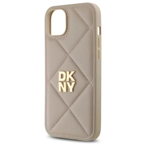  iPhone 15 Plus DKNY Steppelt Logó tok - Bézs - 6