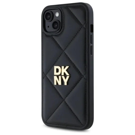  iPhone 15 Plus Fekete DKNY Párnázott Logó tok - 2