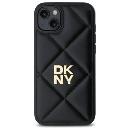  iPhone 15 Plus Fekete DKNY Párnázott Logó tok - 3