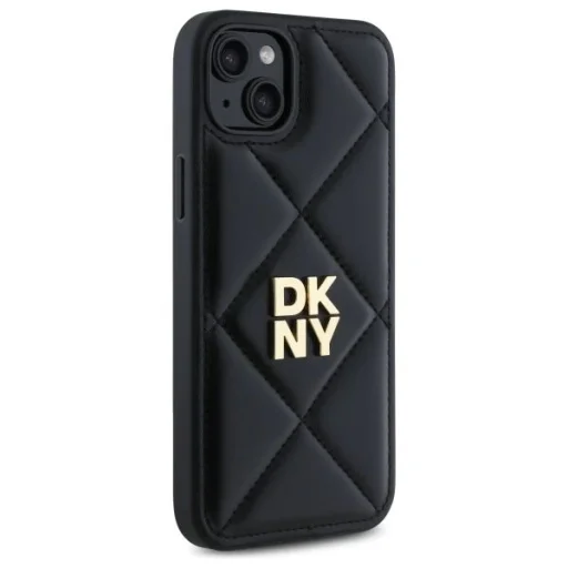  iPhone 15 Plus Fekete DKNY Párnázott Logó tok - 4