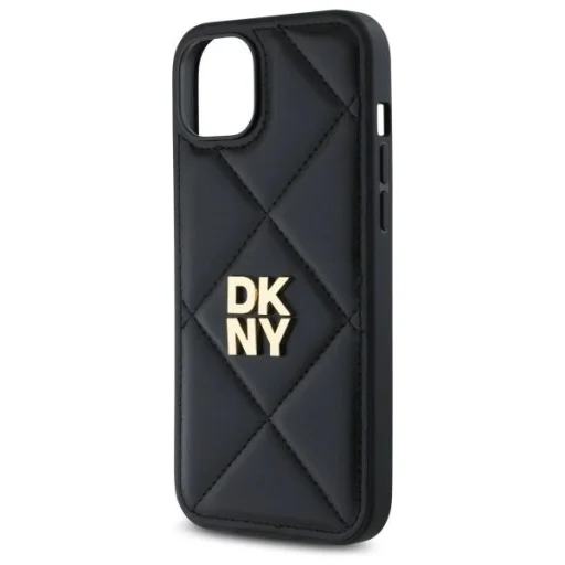  iPhone 15 Plus Fekete DKNY Párnázott Logó tok - 6