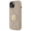  iPhone 15 Bézs DKNY Steppelt Logós tok thumbnail