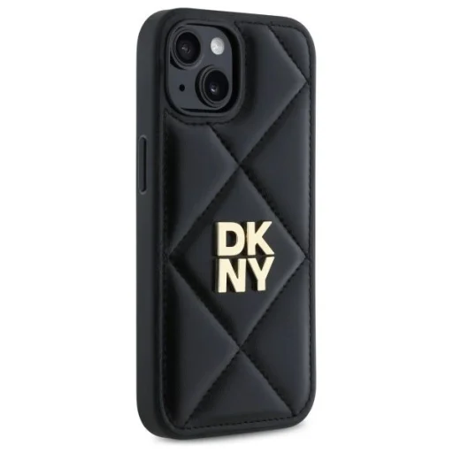  iPhone 15 Fekete DKNY Steppelt Stack Logo tok - 4