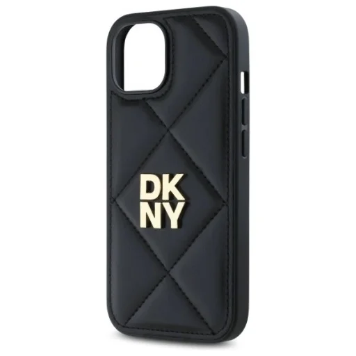  iPhone 15 Fekete DKNY Steppelt Stack Logo tok - 6