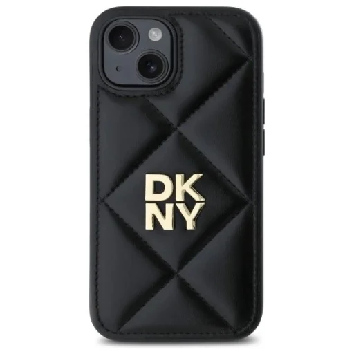 iPhone 15 Fekete DKNY Steppelt Stack Logo tok - 3
