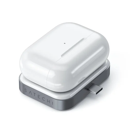 Satechi USB-C Vezeték Nélküli Töltő Dokkoló AirPods-hoz (5W) - Asztroszürke - 4