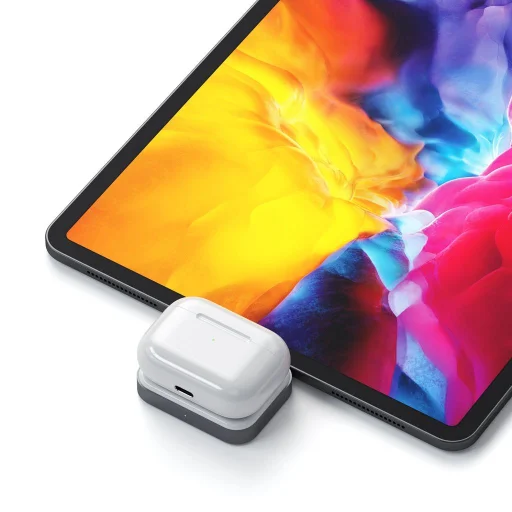 Satechi USB-C Vezeték Nélküli Töltő Dokkoló AirPods-hoz (5W) - Asztroszürke - 6