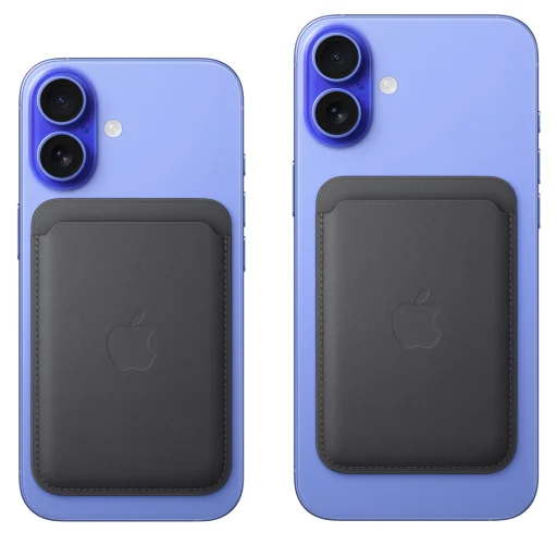 Apple iPhone FinomSzövésű Pénztárca MagSafe-kapcsolattal - Fekete tok - 2