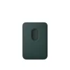 Apple iPhone FinomSzövésű Pénztárca MagSafe-fel - Sötétzöld tok thumbnail