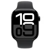 Apple Watch S10 GPS 46mm Éjfekete Alumínium Tok Fekete Sport Szíjjal - S/M thumbnail