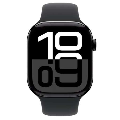 Apple Watch S10 GPS 46mm Éjfekete Alumínium Tok Fekete Sport Szíjjal - S/M - 2