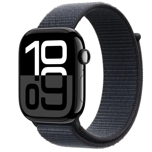 Apple Watch S10 Cellular 46mm Jet Black Alu Case with Ink Sport Loop - 1