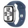 Apple Watch SE2 v3 GPS 44mm Ezüst Alumínium Tok Denim Sport Szíjjal - M/L thumbnail
