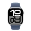 Apple Watch S10 GPS 42mm Ezüst Alumínium Tok Denim Sport Szíjjal - S/M thumbnail