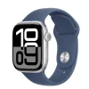 Apple Watch S10 GPS 42mm Ezüst Alumínium Tok Denim Sport Szíjjal - S/M thumbnail