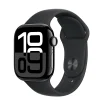 Apple Watch S10 GPS 42mm Jet Black alumínium tok fekete csuklópánttal - M/L thumbnail
