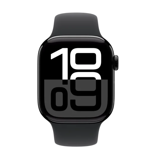 Apple Watch S10 GPS 42mm Jet Black alumínium tok fekete csuklópánttal - M/L - 3