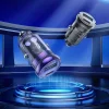 HOCO nabíjačka do auta USB-A + Type-C + kábel Type-C na Lightning PD QC3.0 3A 30W Z53A čierna thumbnail