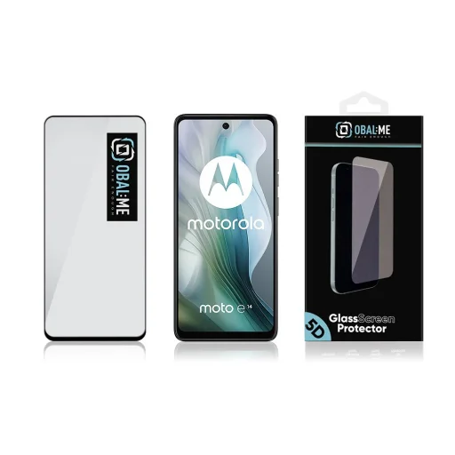 OBAL:ME 5D üvegfólia Motorola E14 fekete üvegfólia - 3