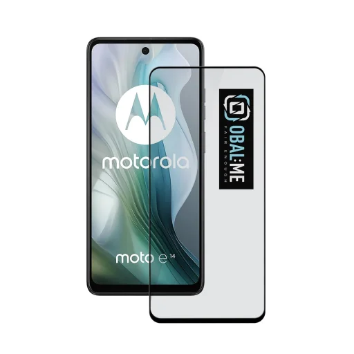 OBAL:ME 5D üvegfólia Motorola E14 fekete üvegfólia - 1