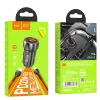 HOCO autós töltő USB A + Type C + kábel USB A - Type C PD QC3.0 3A 20W Z46A szürke thumbnail