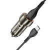 HOCO autós töltő USB A + Type C + kábel USB A - Type C PD QC3.0 3A 20W Z46A szürke thumbnail