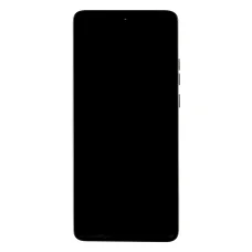 Motorola Edge 40 Neo LCD kijelző + érintőegység + előlap fekete szépség (szervizcsomag)