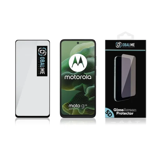 OBAL:ME 5D Üvegfólia Motorola G35 Fekete tok - 3