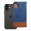 JEANS flipové puzdro iPhone 16 Plus modré puzdro thumbnail