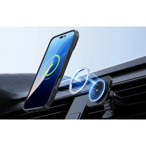  iPhone 16 Matt Fekete ESR Classic Hybrid tok Stash Standdal (HaloLock) - 5