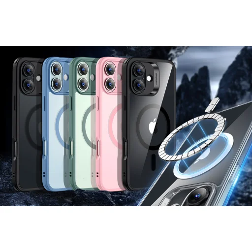  iPhone 16 Plus átlátszó Classic Hybrid fliptok (HaloLock) ESR tok - 6