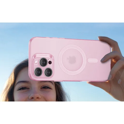  iPhone 16 Pro rózsaszín ESR Zero Áttetsző Tok (HaloLock) - 5