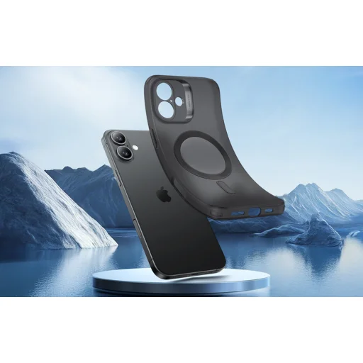  iPhone 16 Plus Fekete ESR Zero átlátszó tok (HaloLock) tok - 2