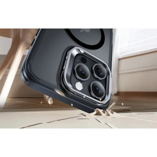  iPhone 16 Pro Max Matt Fekete ESR Classic Hybrid tok Stash Stand-dal (HaloLock) - 4