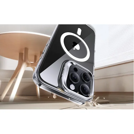  iPhone 16 Pro Max átlátszó ESR Classic Hybrid tok (HaloLock) állvánnyal - 4