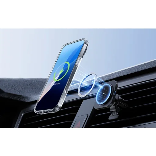  iPhone 16 Pro Max átlátszó ESR Classic Hybrid tok (HaloLock) állvánnyal - 5