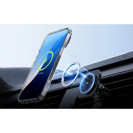  iPhone 16 Plus átlátszó ESR Classic Hybrid tok (HaloLock) állvánnyal - 2