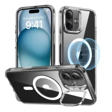  iPhone 16 Átlátszó ESR Classic Hibrid tok Stash kitámasztóval (HaloLock)