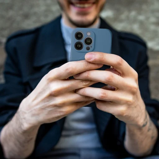 SILICONE MAG COVER tok MagSafe kompatibilis, Samsung Galaxy A55 kék - 5