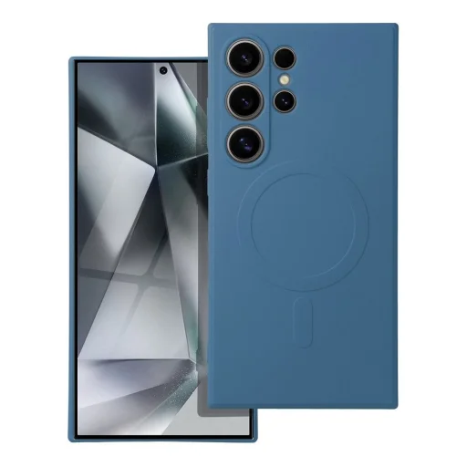 SILICONE MAG COVER tok kompatibilis MagSafe technológiával SAMSUNG S24 Ultra-hoz kék - 1
