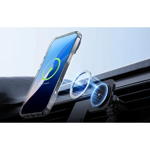  iPhone 16 Pro Átlátszó ESR Classic Hybrid tok (HaloLock) állvánnyal - 5